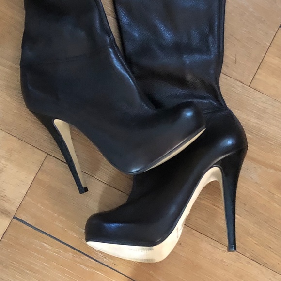 TOPSHOP Barley Over the Knee Platform Thigh High Boots sz 8.5 - Picture 4 of 14